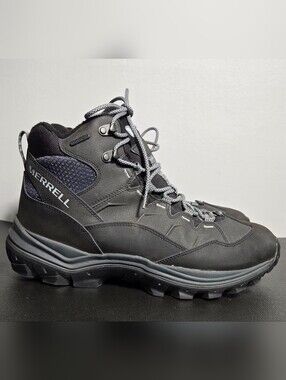Merrell Thermo Chill Boots Waterproof Winter Hiking Snow Lined Black Men Size 12